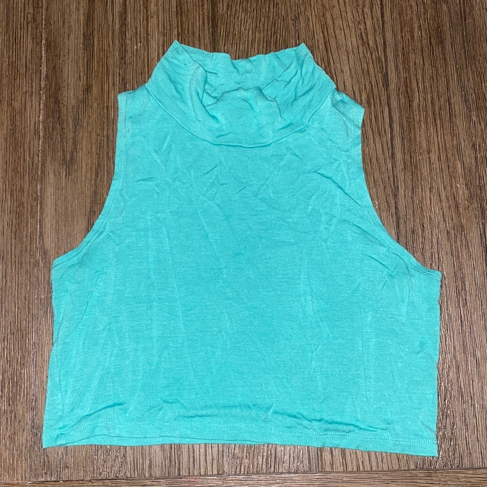 Turtleneck crop top